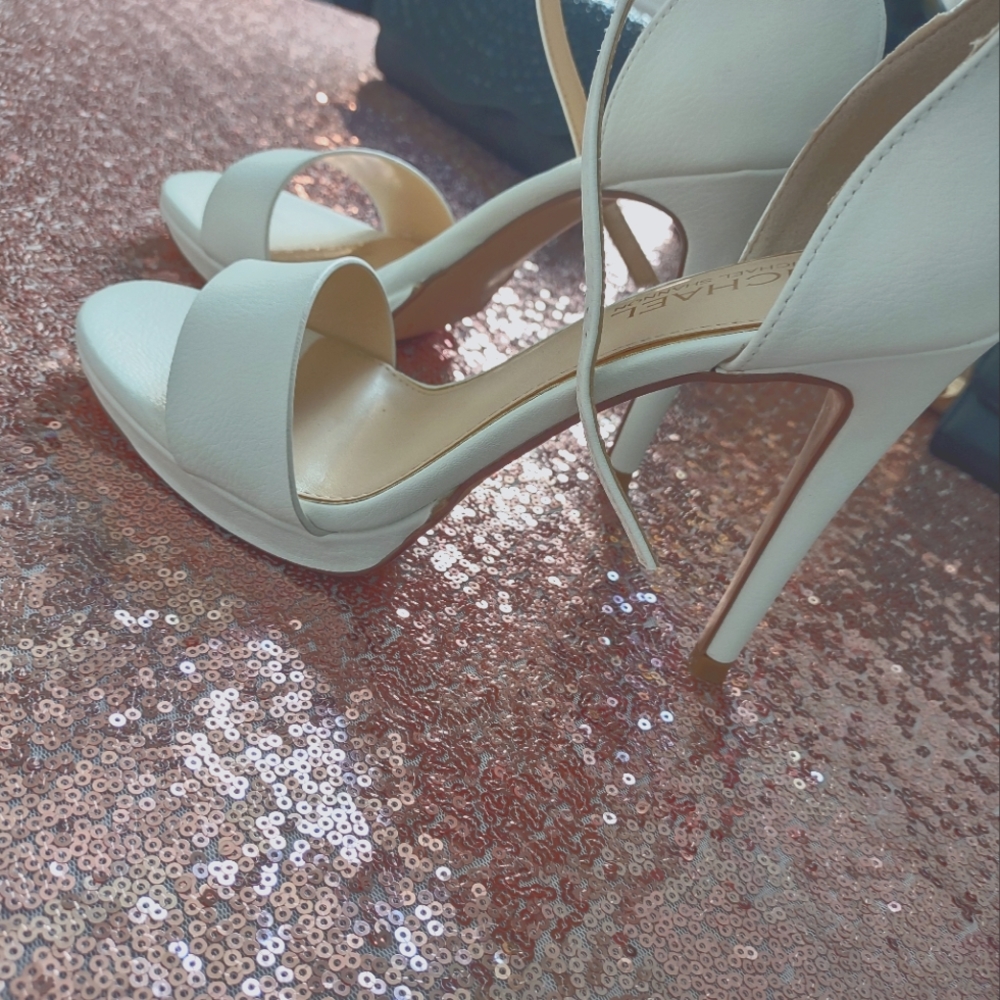 Michael Shannon ankle strap heels size 8